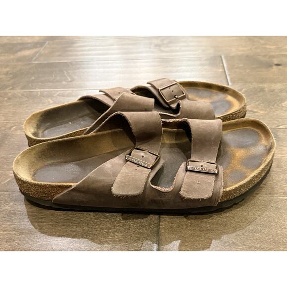Birkenstock Arizona Mens Brown Habana Sandals Size 46 - Picture 5 of 11